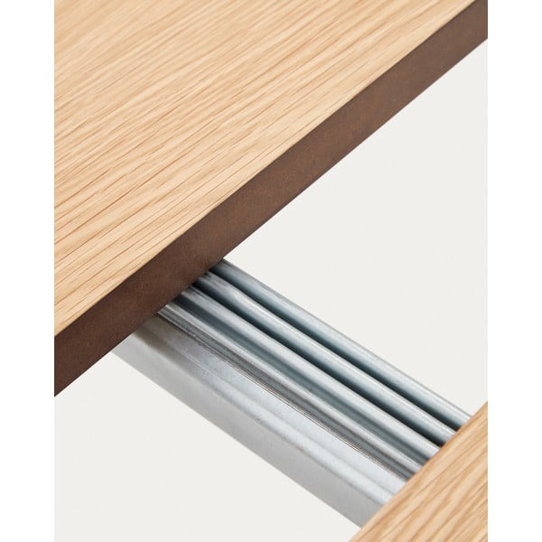 Tammedekooriga ümmargune kokkupandav söögilaud ø 120 cm Montuiri - Kave Home-image-3