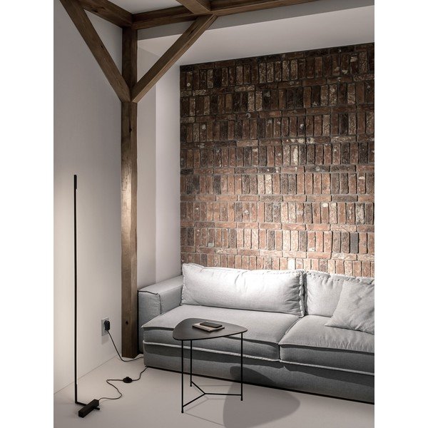 Must metallist LED-põrandalamp akrüülklaasist varjuga (kõrgus 140 cm) Raccio - Nova Luce-image-1