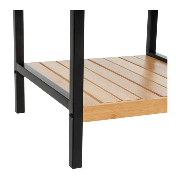 Must-bambusest riiul 30x70 cm - Casa Selección-image-1