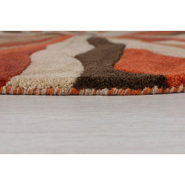Oranž vaip Splinter, ⌀ 135 cm - Flair Rugs-image-2