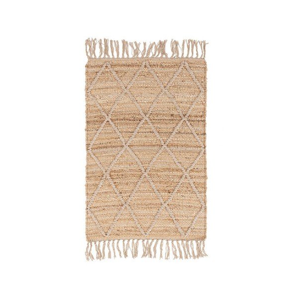 Käsitsi kootud džuudist vaip naturaalses värvitoonis 60x90 cm Shaila - Yes Everyday