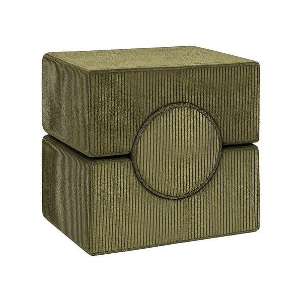 Khaki värvi velvetist vahtplastist mänguväljaku 3 tk kõrgus 30 cm 83x45 cm - Meowbaby