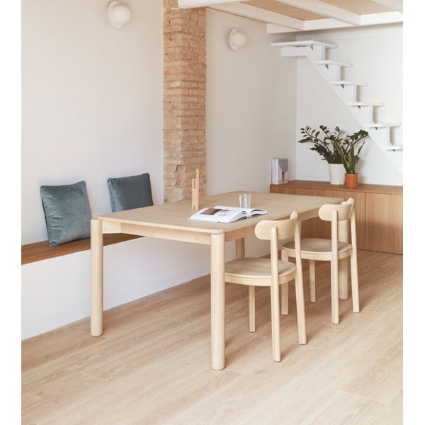 Kokkupandav söögilaud tuhk-dekor 160x100 cm Atlas - Teulat-image-1