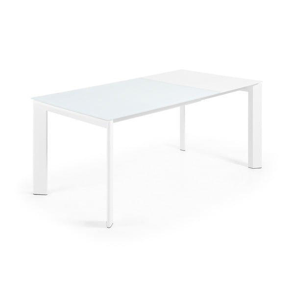 Kokkupandav söögilaud klaasist pinnaga 80x120 cm Axis - Kave Home-image-1