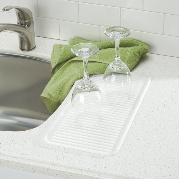 Silikonový odkapávač na nádobí iDesign Lineo Drying Mat, 40,5 x 20,5 cm -image-3