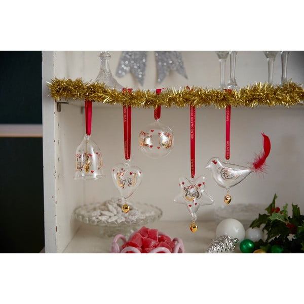 Käsitsi puhutud klaasist jõulukaunistus ø 5,5 cm Ann-Sofi Romme Annual Christmas Bell 2025 - Holmegaard-image-4