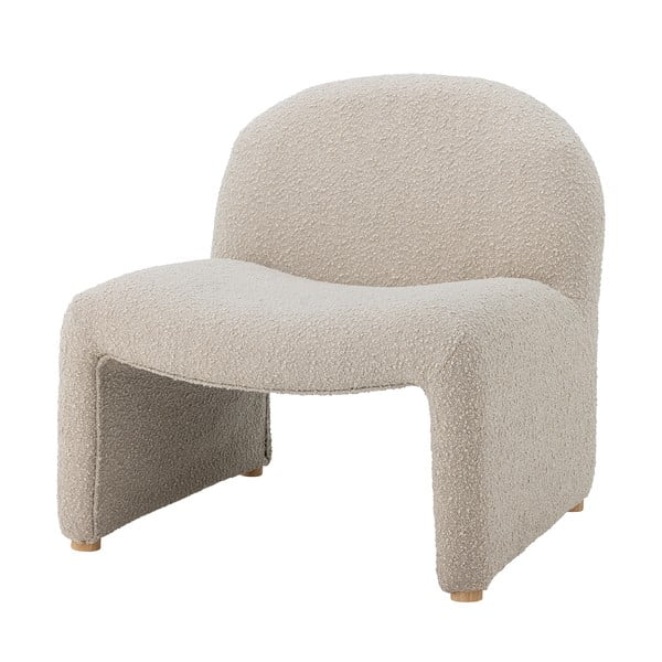 Kreemjas tugitool, mis on valmistatud bukleekangast Neel - Bloomingville-image-4