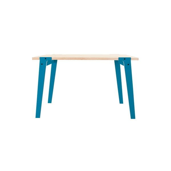 Modrý jídelní/pracovní stůl rform Switch, deska 122x63 cm