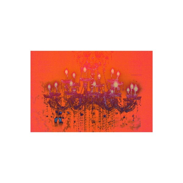 Obraz Liquid Chandelier Orange, 81 x 122 cm