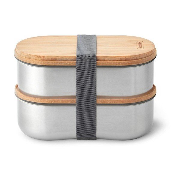 Jagatud suupistekarp 2 tk Bento - Black + Blum