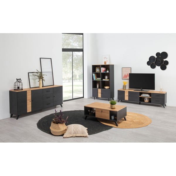 Tammepuust must telerilaud 181x53 cm Texas - Marckeric-image-1