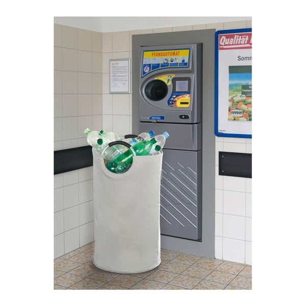 Valge tekstiilist prügikast sorteeritud jäätmete jaoks 69 l Jumbo - Wenko-image-1