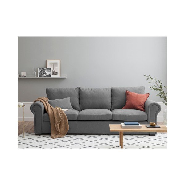 Šedá pohovka Windsor & Co Sofas Hermes, 245 cm-image-4
