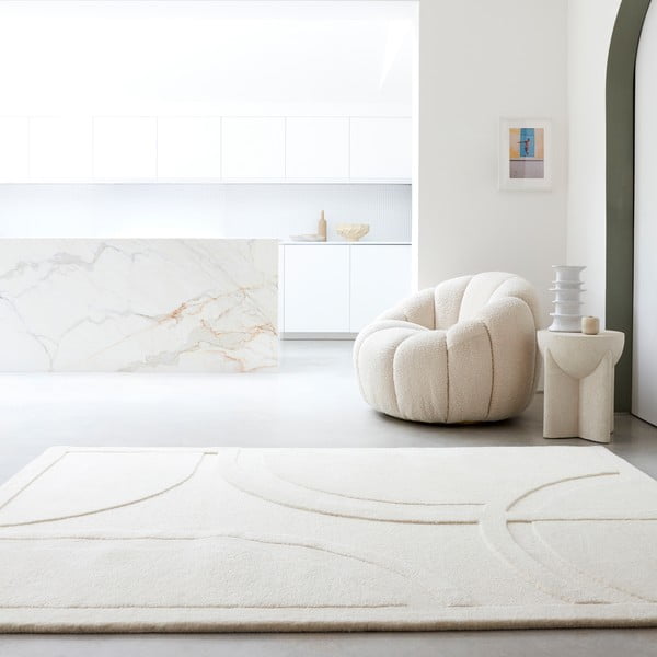 Valge villane vaip 200x290 cm Olsen - Asiatic Carpets-image-1