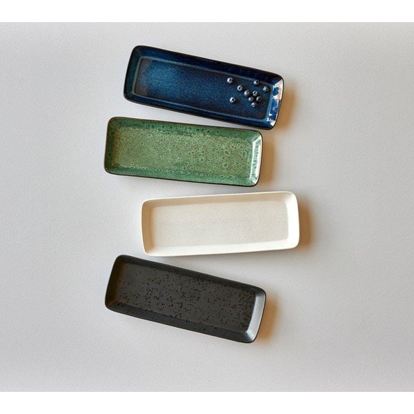 Must-roheline keraamiline serveerimistaldrik 38 x 14 cm - Bitz-image-1