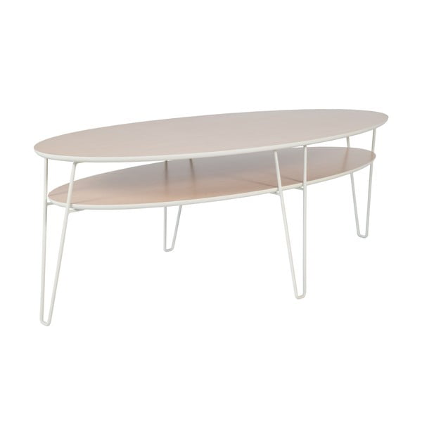 Konferenční stolek s bílými nohami RGE Leon, šířka 150 cm
