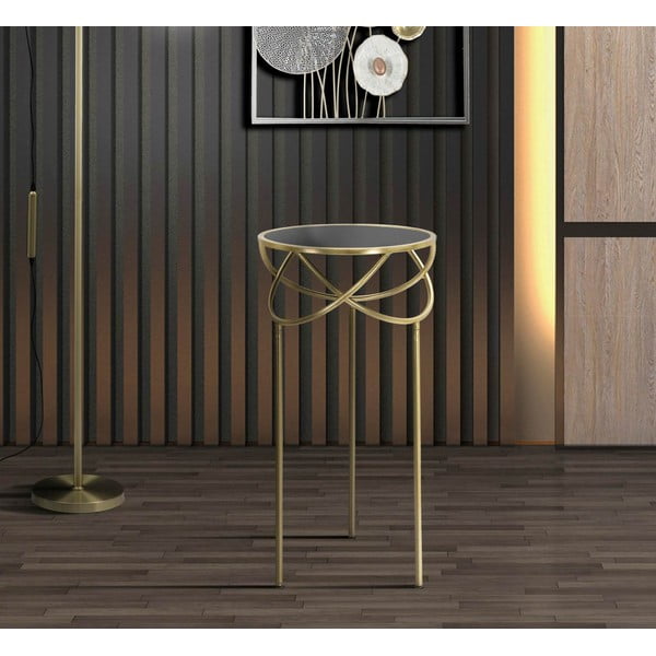 Ümmargune klaaspinnaga küljelaud ø 40 cm Ring – Mauro Ferretti-image-1