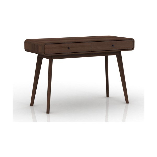 Töölaud pähklipuust dekooriga 50x120 cm Cassie - Støraa-image-1