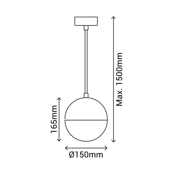 Must rippvalgusti , kõrgus 150 cm Eclipse - SULION-image-2