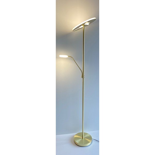 Kuldne dimmerdatav LED põrandavalgusti (kõrgus 180 cm) Dent - Fischer & Honsel-image-1