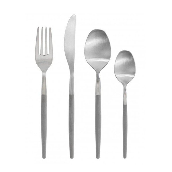 Helehallid-hõbedased roostevabast terasest söögiriistad 16tk Maxime - Blomus