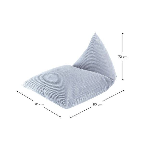 Sinine velvetist laste kott-tool Big Lounger - Wigiwama-image-2