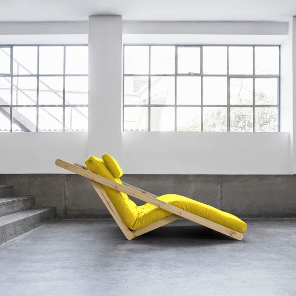 Dvoumístná variabilní lenoška Karup Figo Raw/Amarillo-image-1