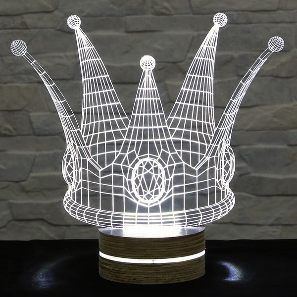 3D stolní lampa Crown