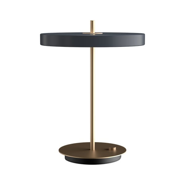 Antratsiit LED timmitav laualamp metallist lambivarjundiga (kõrgus 41,5 cm) Asteria Table - UMAGE