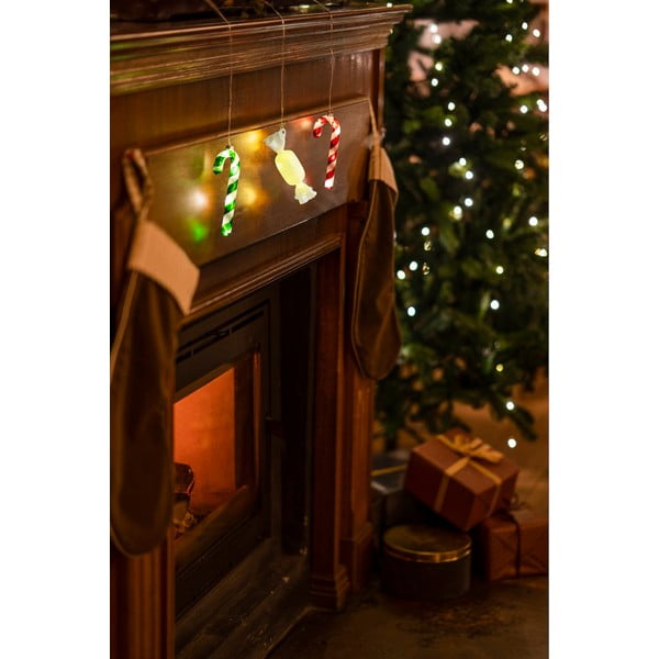 Valge rippuv LED jõulukaunistus ø 1,5 cm Hannah - Sirius-image-4