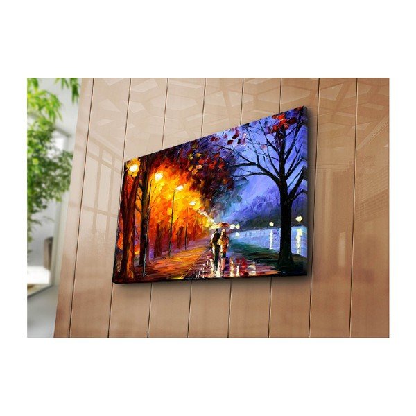 Maal lõuendil Sügisene jalutuskäik, 70 x 45 cm - Wallity-image-2