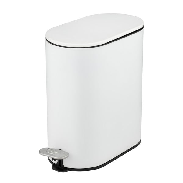 Matt valge terasest prügikast 5 l Collungo - Wenko