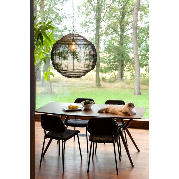 Must rippvalgusti ø 70 cm Meezan - Dutchbone-image-2