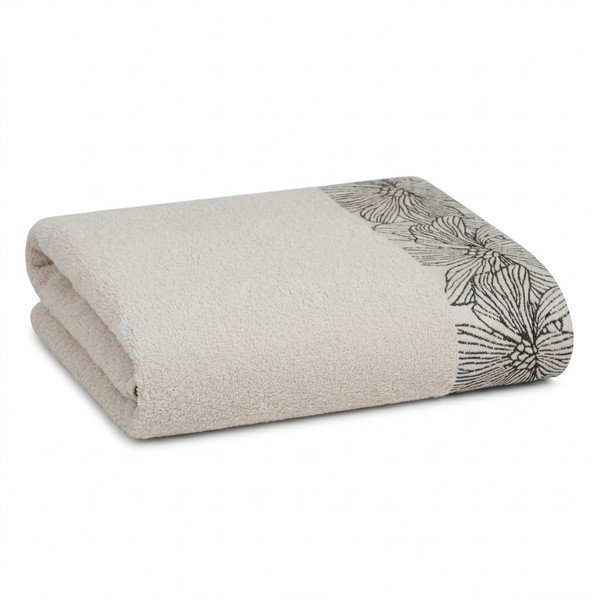 Elevandiluu värvi frotee puuvillane rätik 50x100 cm Valencia - My House