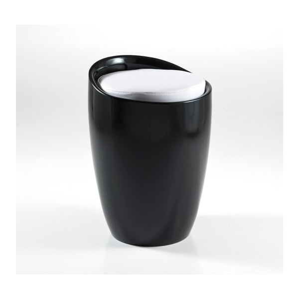 Must-valge padi koos hoiuruumiga Pillow - Tomasucci-image-2