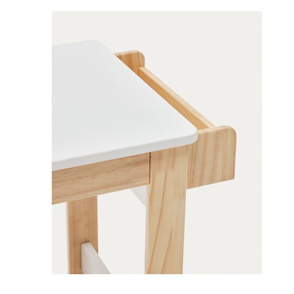 Valge laste kirjutuslaud 40x77 cm Serwa - Kave Home-image-4