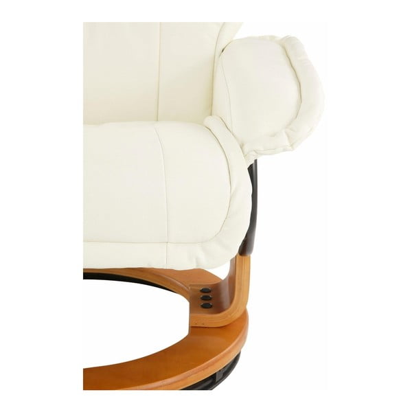 Set krémového křesla a podnožky Støraa Roubaix-image-4