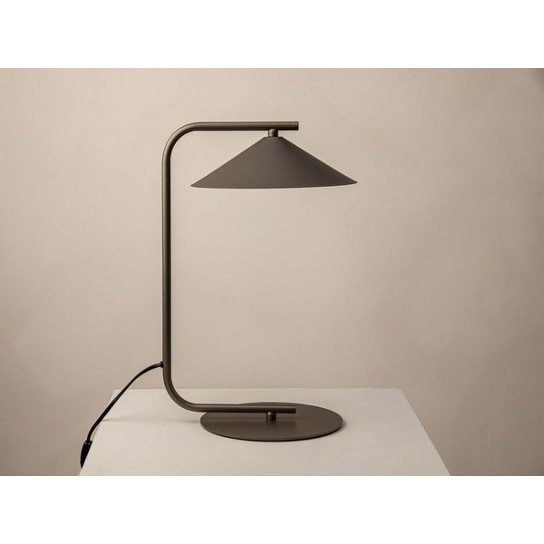 Pruun metallist laualamp (kõrgus 42 cm) Nocte - Micadoni-image-2