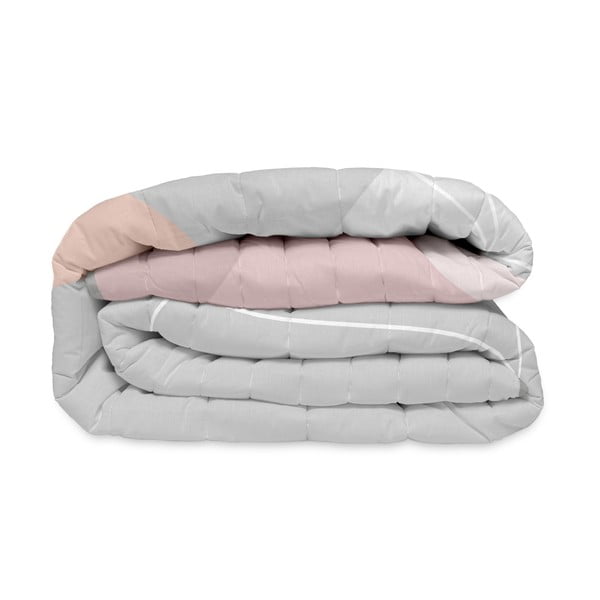 Roosa-hall puuvillane tikitud voodikate 180x260 cm Range - Blanc-image-4