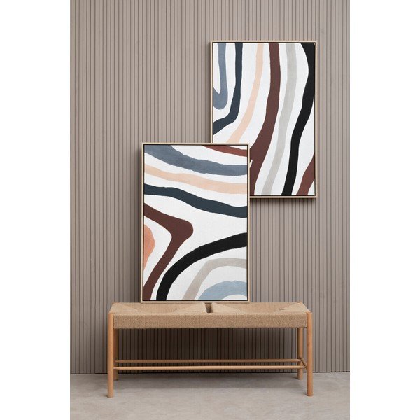 2 maali komplektis raamiga/lõuendil 63x93 cm Astratto - Premier Housewares-image-4