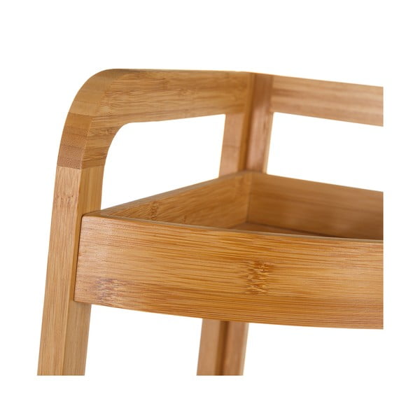 Kolmetasandiline bambusest nurgapealne stend - Casa Selección-image-2