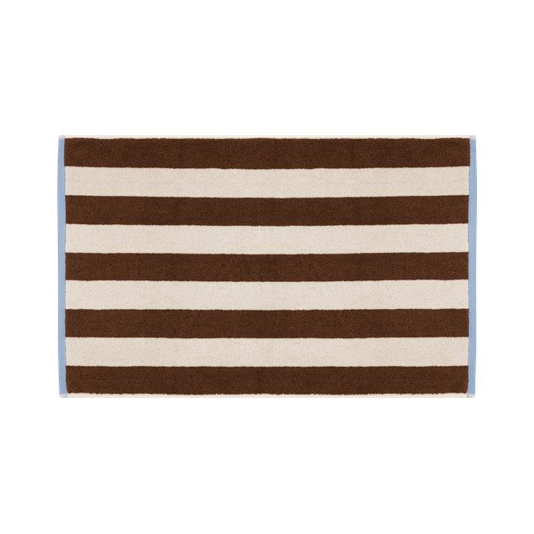 Pruun/kreemikas tekstiilist vannitoamatt 50x80 cm Gobo - noo.ma