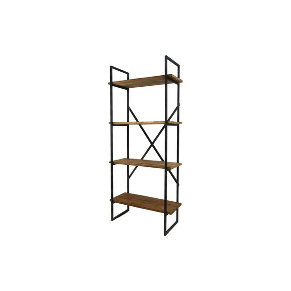 Police z neopracovaného teakového dřeva HSM collection Storage Rack-image-3