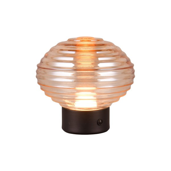 Must-beež dimmerdatav LED laualamp klaasist varjuga  (kõrgus 14,5 cm) Earl - Reality-image-1