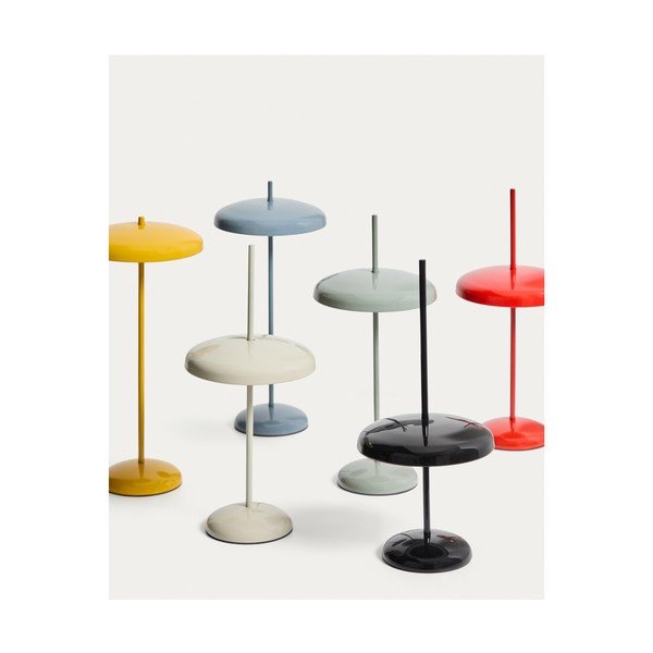 Punane hämardatav LED-laualamp metallist varjuga (kõrgus 35 cm) Porte - Kave Home-image-3