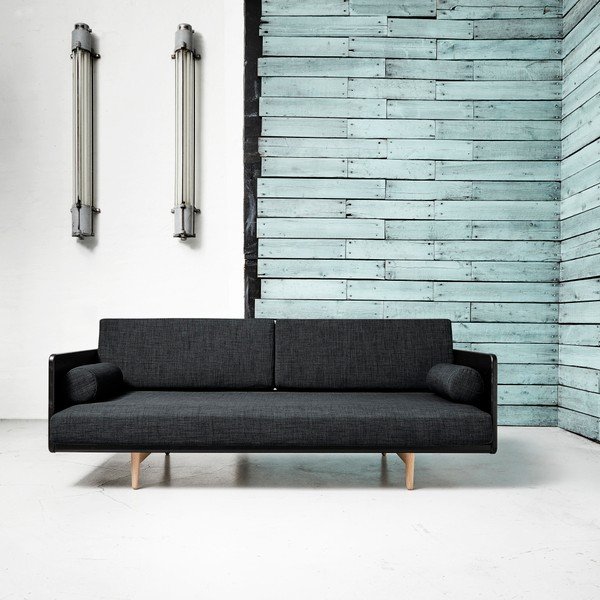 Variabilní pohovka Karup Deva Black/Raw Oak/Dark Grey