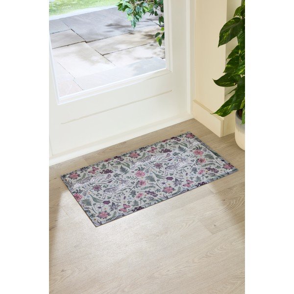 PVC uksematt 40x70 cm Hare Wildflowers - Artsy Doormats-image-2
