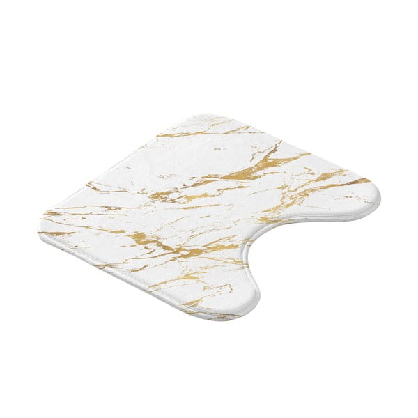 Valge-kuldne vannitoamatt 45x45 cm Aquamarbre - douceur d'intérieur-image-4