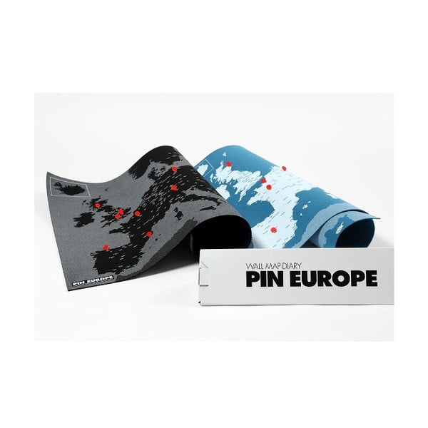 Must seinakaart Euroopast Pin World, 100 x 80 cm Pin Europe - Palomar-image-2