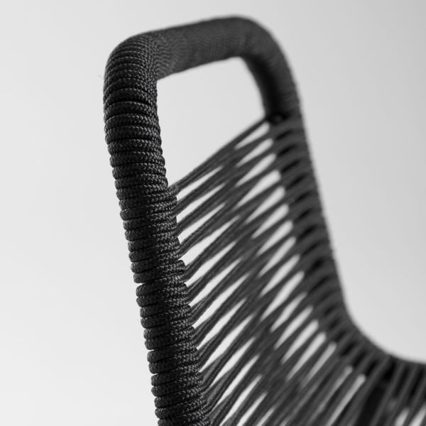 Musta värvi teraskonstruktsiooniga baaritooli, kõrgus 62 cm Glenville - Kave Home-image-4